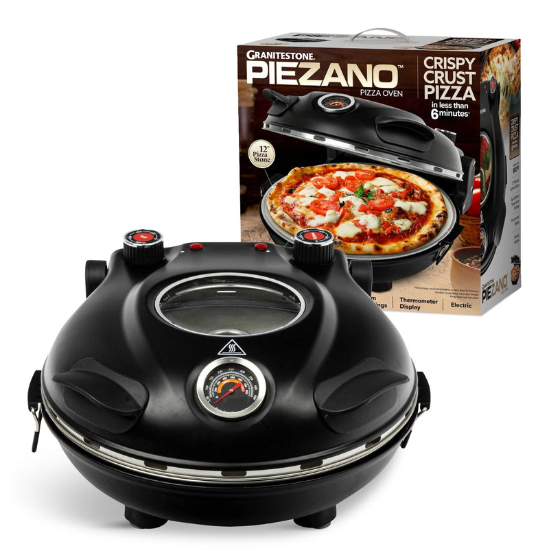 Piezano Electric Pizza Oven, 12-in, Black F8414