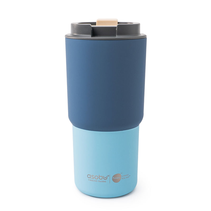 Pick-me-up Ceramic Travel Mug, 22-oz, Pastel Blue R5336