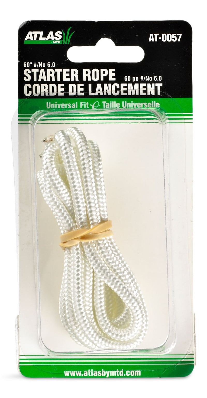 Lawn Mower Replacement Starter Cord/Rope, 60-in x 1/4-in Nylon D7076
