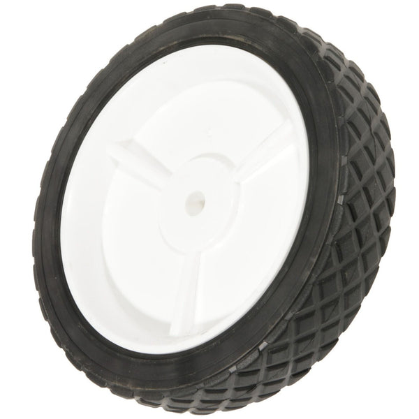 Plastic Lawn Mower Replacement Wheel, Wide Tread 8-in x 1.75-in U1961