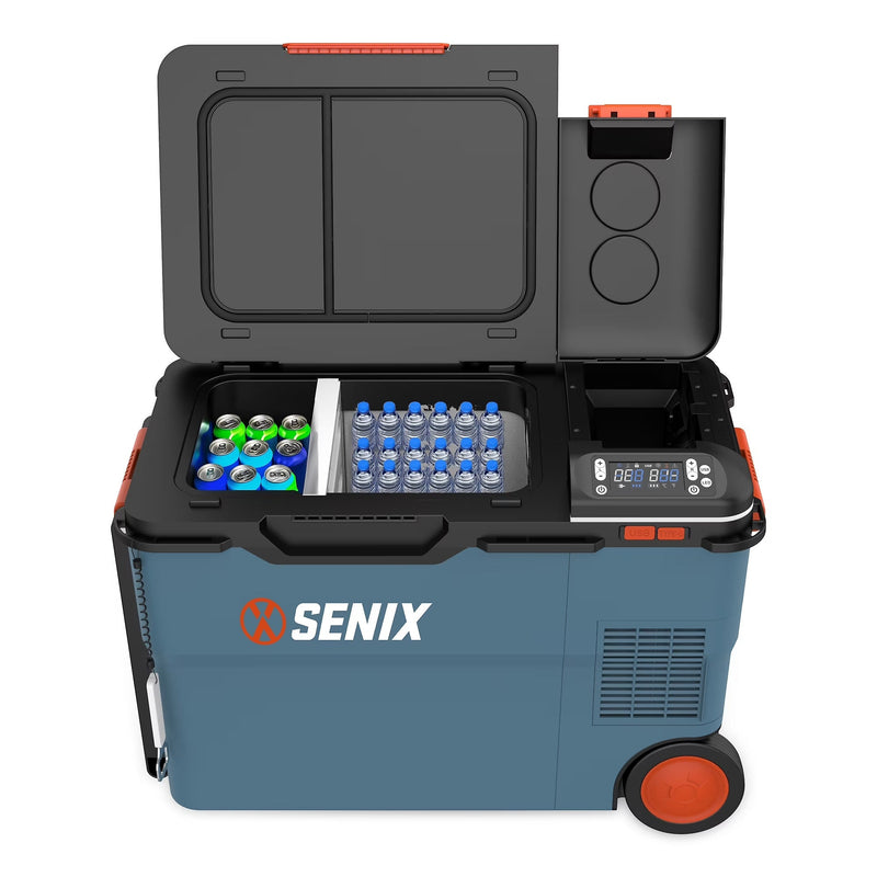 SENIX 26.4 Quart Portable Cooler/Warmer with Dual Mode Temperature Control, USB Ports, and Hybrid Power Options, Mini Fridge for Camping,... G0675