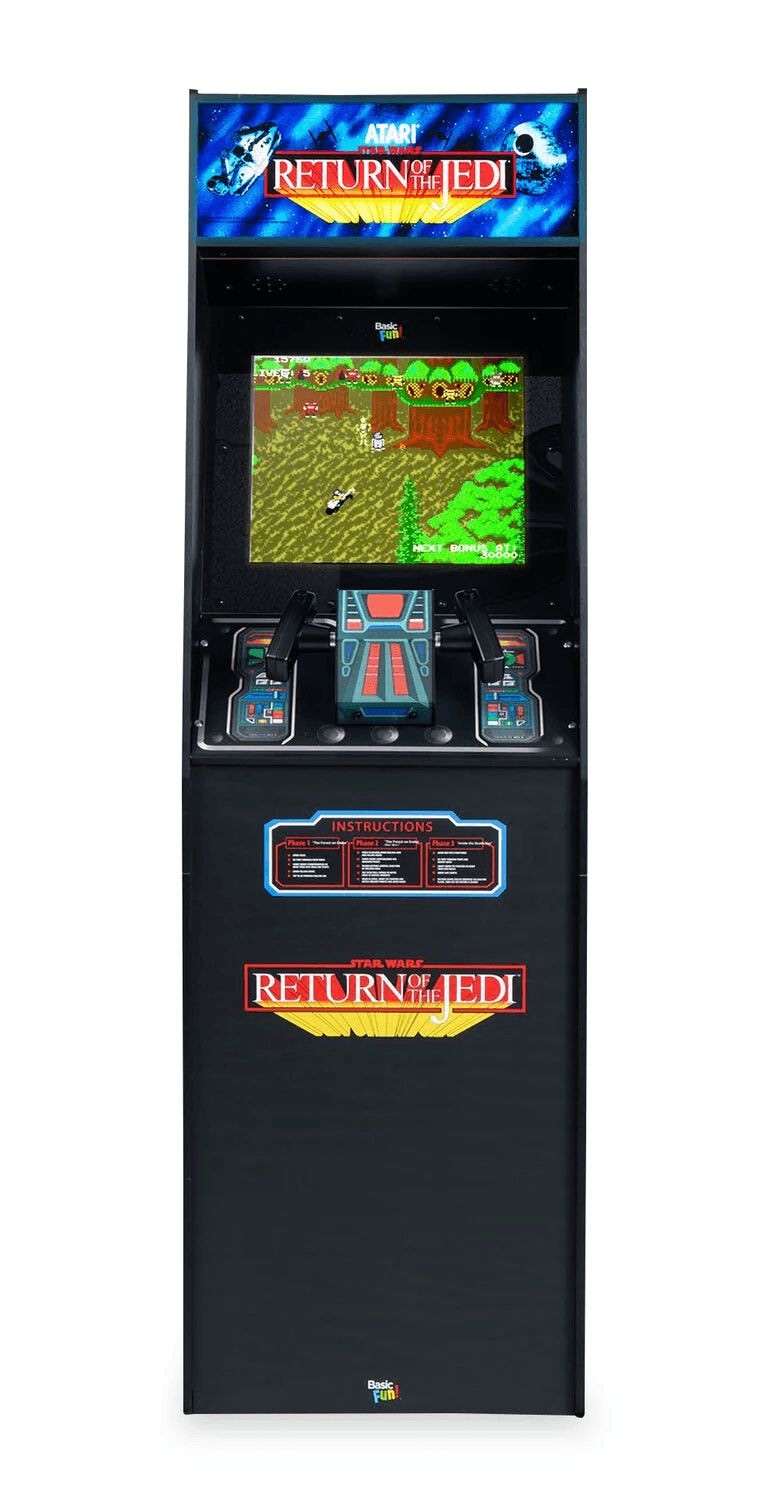 Basic Fun Atari Ultra Series Arcade Classics Cabinet for Home, Free Standing Game Machine with 3 Games X6937