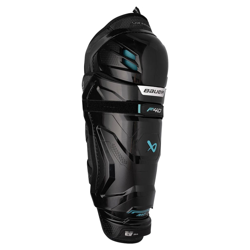 Supreme F40 Hockey Shin Guards, Intermediate, Black, Assorted Sizes E9936