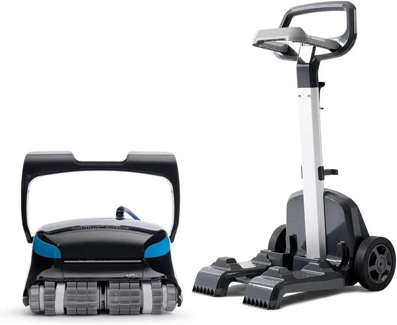 Dolphin Nautilus CC Plus Wi-Fi Automatic Robotic Pool Vacuum Cleaner, Always Cleaning, Never Charging, with Wall Climbing Scrubber Brush, Ideal for In-Ground Pools up to 50 FT in Length W9837