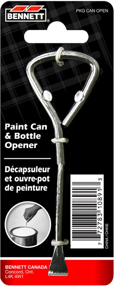 Metal Paint Can & Bottle Opener, Silver L8778