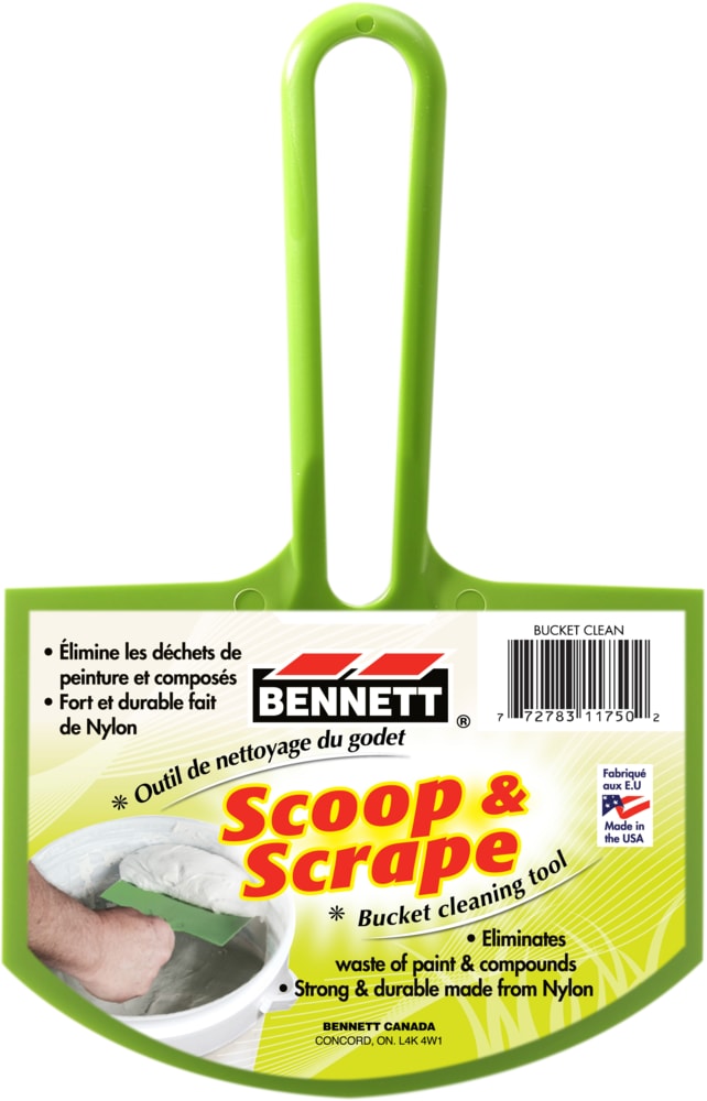 Plastic Paint Bucket Clean Scoop, 6-in H3637