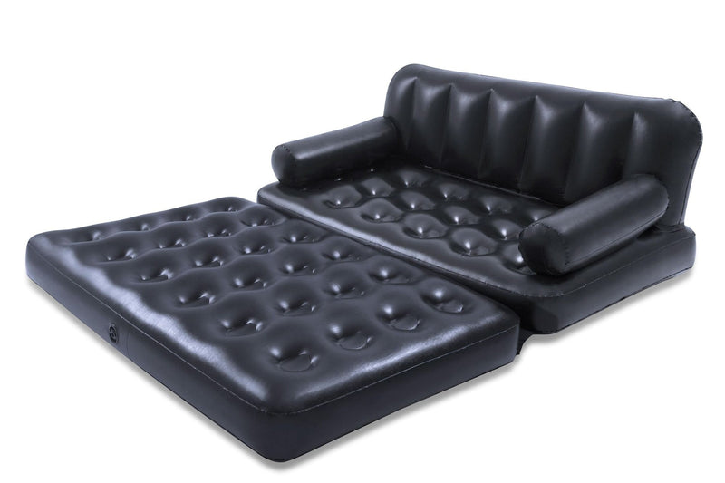 5-in-1 Inflatable Multi-Functional Sofa Air Couch, Double, Navy N4901