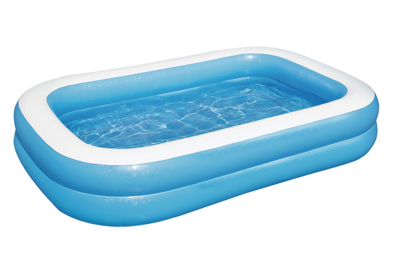 Rectangular Inflatable Family Wading Pool, 8.5-ft x 5.8-ft x 20-in G9319