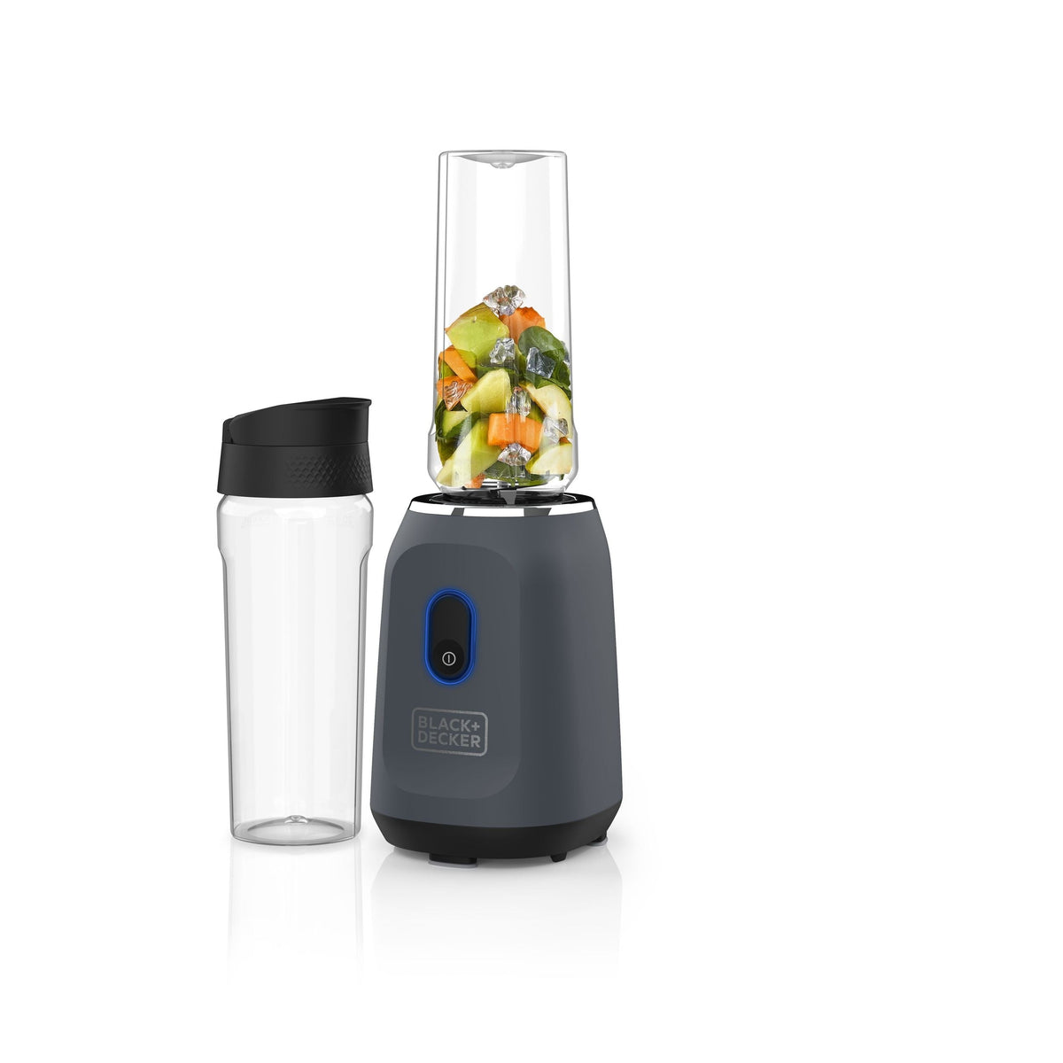 300W Grey Personal Blender with Dual 20-oz Jars