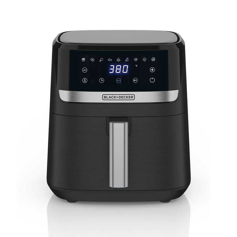 8-in-1 Digital Air Fryer with Non-Stick Cooking Basket, 6-qt R0346