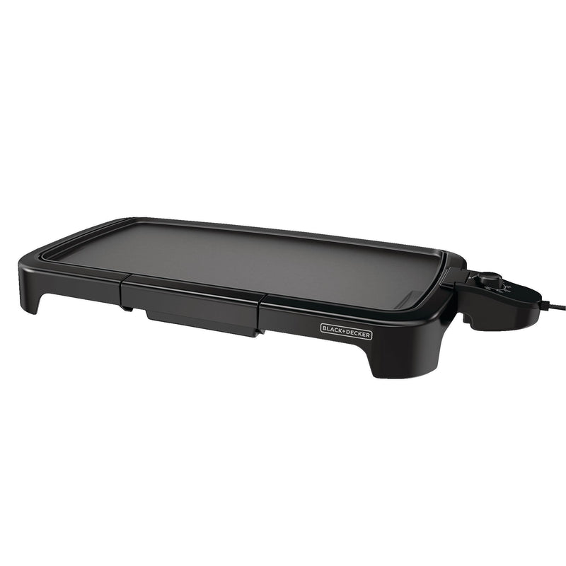 Family Sized Electric Griddle, Black, 20-in x 11-in L7244