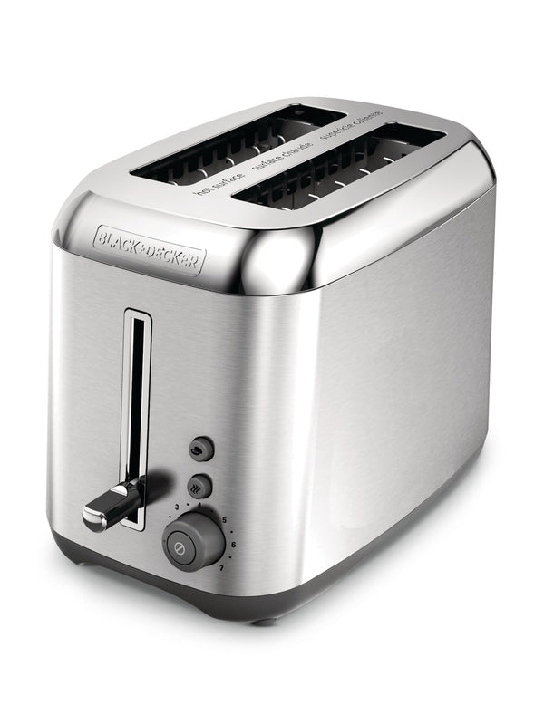 Kitchen Tools Extra Wide Slots Toaster with 7 Settings, Stainless Steel, 2-Slices Y1992