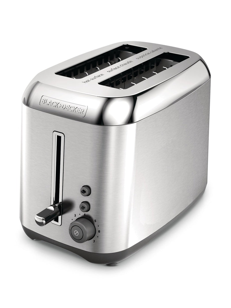Kitchen Tools Extra Wide Slots Toaster with 7 Settings, Stainless Steel, 2-Slices Y1992