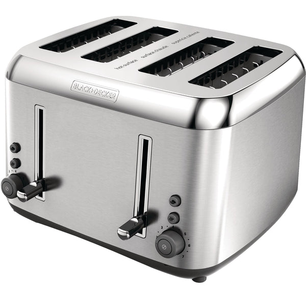 Toaster Kitchen Tools Extra Wide with 7 Settings, Stainless Steel, 4-Slices B6979