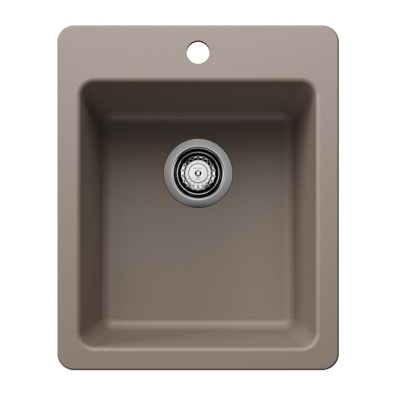 Liven 17-in Dual Mount Bar Sink, Truffle R5180