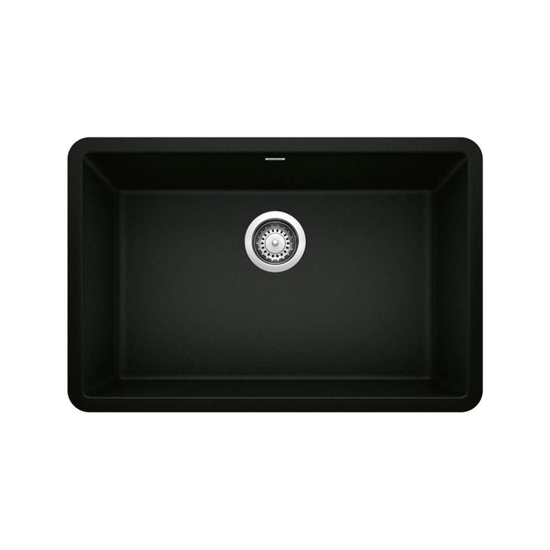 Precis 27-in Single Bowl Undermount Kitchen Sink, Coal Black N2449
