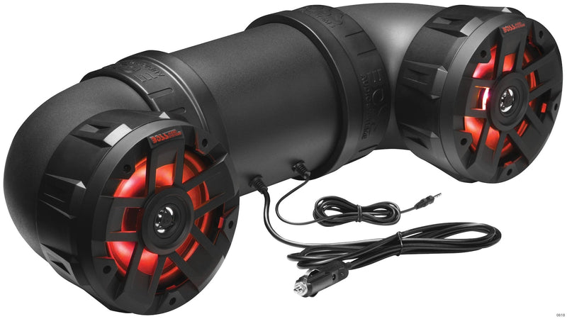 Audio ATV65BRGB All Terrain Powersport Sound System/Speakers, Built-In Amplifier/Wireless for ATV/UTV, Black V1155