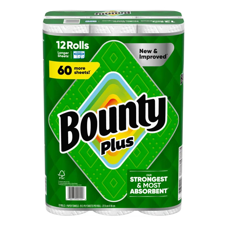 Plus Paper Towel, 12 x 91 Sheets Y4146