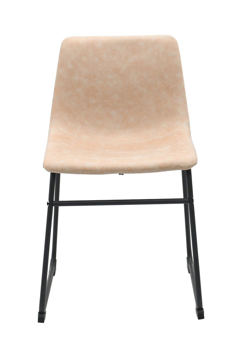 Rachel Vintage Beige Fabric Upholstered Dining Chair, 2-pc Z2691