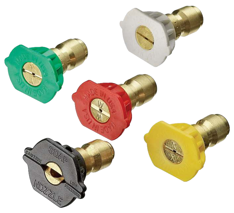 Quick-Connect Spray Nozzle Tips Kit Compatible with 4000 PSI Gas Pressure Washer, 5-pk H2407