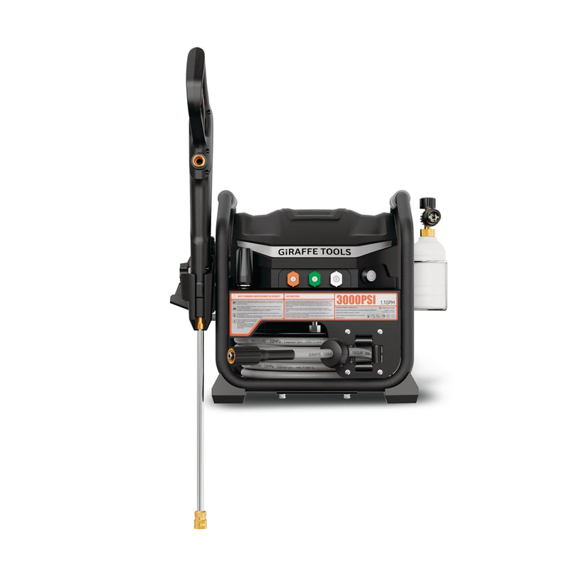 Brushless Electrical Pressure Washer 3000 PSI, with 50 ft retractable hose G3111