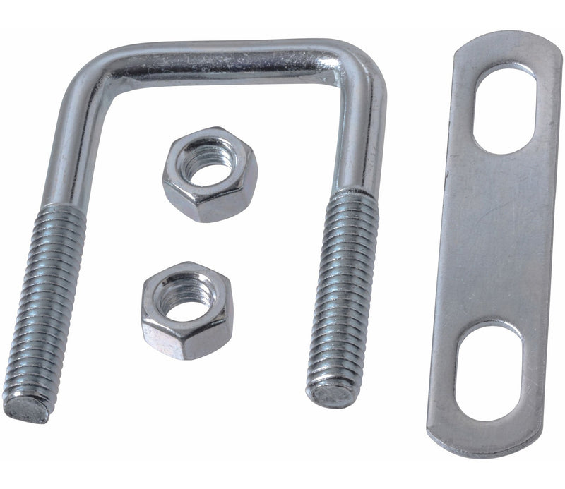 Square U Bolt, Carbon Steel and Zinc-Plated, 2-1/2 x 1-1/3-in P2298