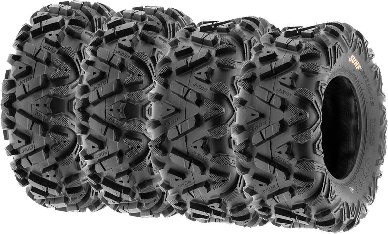 I ATV/UTV all-terrain Tires 25x8-12 Front & 25x10-12 Rear Set of 4 A033 6-PR Tubeless L0582