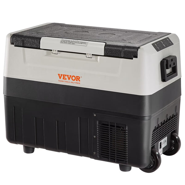 VEVOR Car Refrigerator 48Qt, Dual Zone Car Fridge Freezer12/24V DC 110-240V AC Electric Compressor Cooler for Truck Vehicle RV B5812