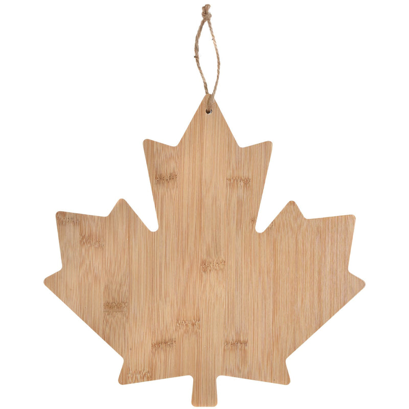 Canada Day Maple Leaf Wood Charcuterie Board, Tan K7850
