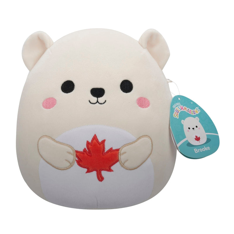 Canada Day Polar Bear Plush, 8-in L0322