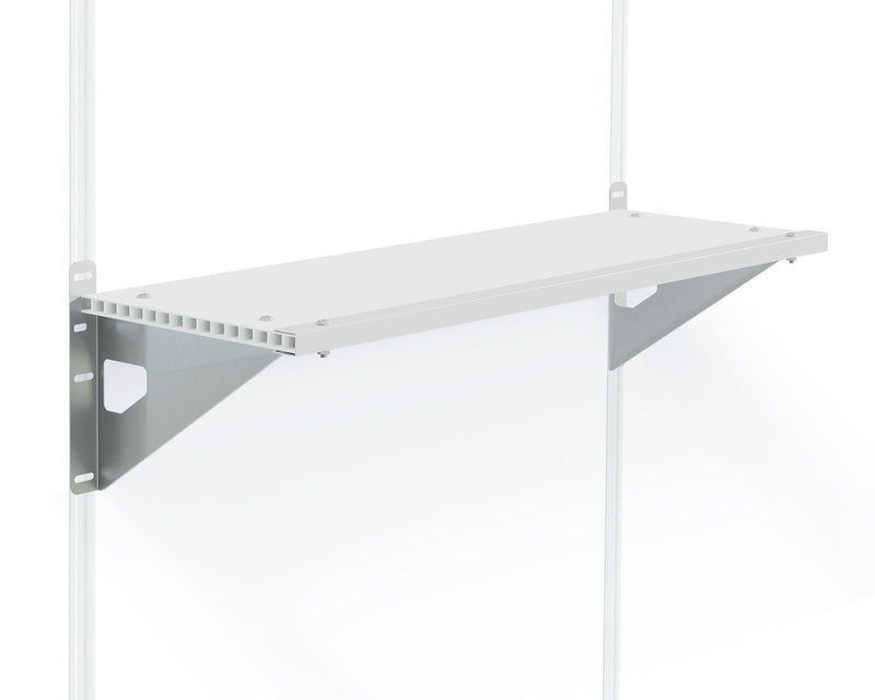 Polycarbonate Shelf Kit with Steel Brackets, 30-kg F0733