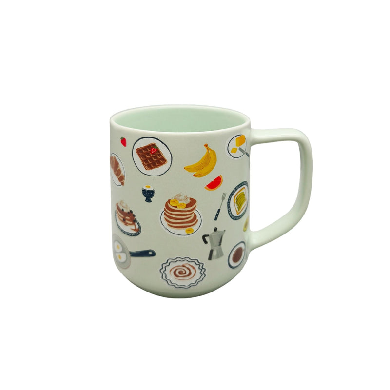 Breakfast Suite Stoneware Mug, Green, 18-oz Y6854