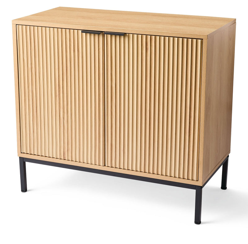 Byward Scallop Accent Cabinet Oak M2184