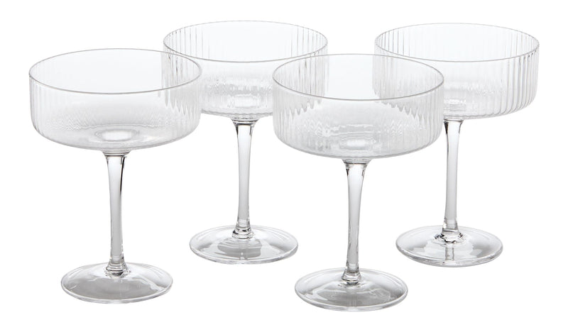 Coupe/Champagne Glasses, Dishwasher-Safe, 4-pc M6572