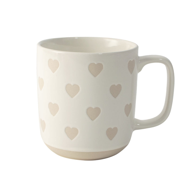Heart Stoneware Mug, 13-oz L3276