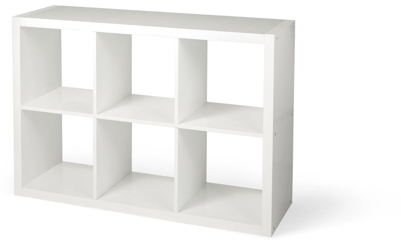 Invermere 6-Cube Storage Organizer, Bookcase/Bookshelf, White N4803