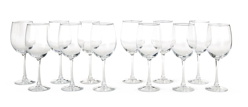 Lead-Free Stemmed Wine Glass Set, 15.5-oz, 12-pk B4762