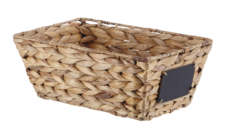 Meg Rectangular Hand Woven Storage Basket, 12 x 8 x 5.1-in L2398