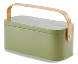 Metal Gardening Storage Container, Iron, Green