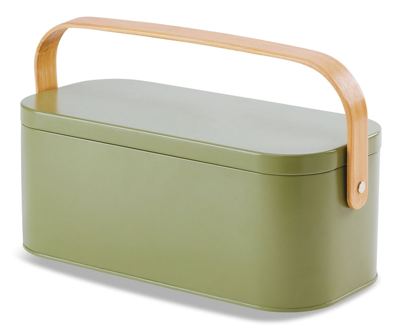 Metal Gardening Storage Container, Iron, Green I1777