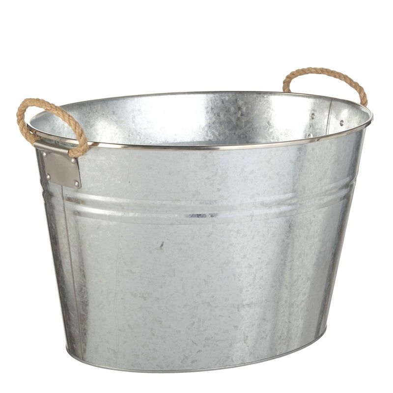 Outdoor Oval Galvanized Party Tub, Assorted T3644