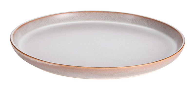 Reactive Glaze Dinner Plate, 1-pc, White I7351