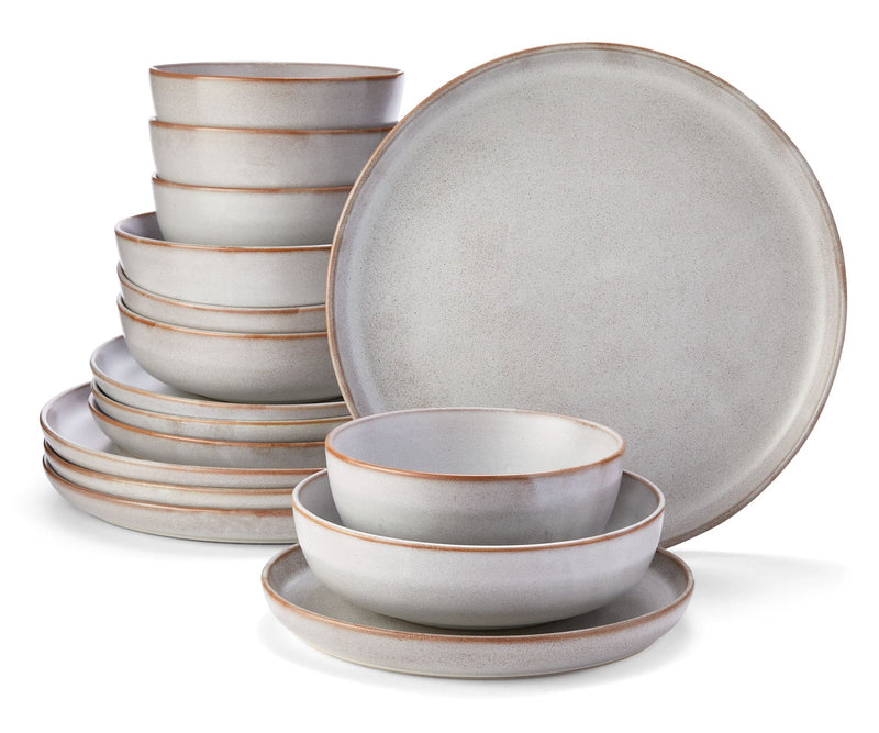 Reactive Glaze Dinnerware Set, Serves 4, 16-pc D2004