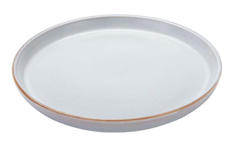 Reactive Glaze Side Plate, 1-pc, White U5504