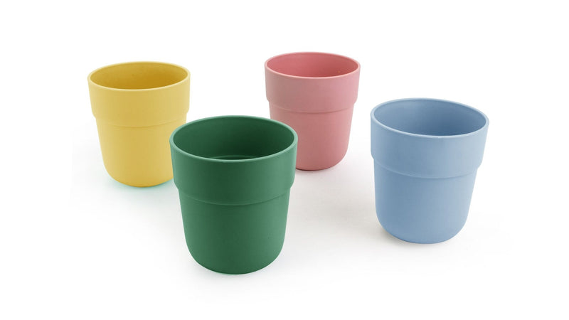 Reusable Plastic Tumbler Cups, BPA Free, Recyclable Material, Suitable for Kids, 4-pk T9953
