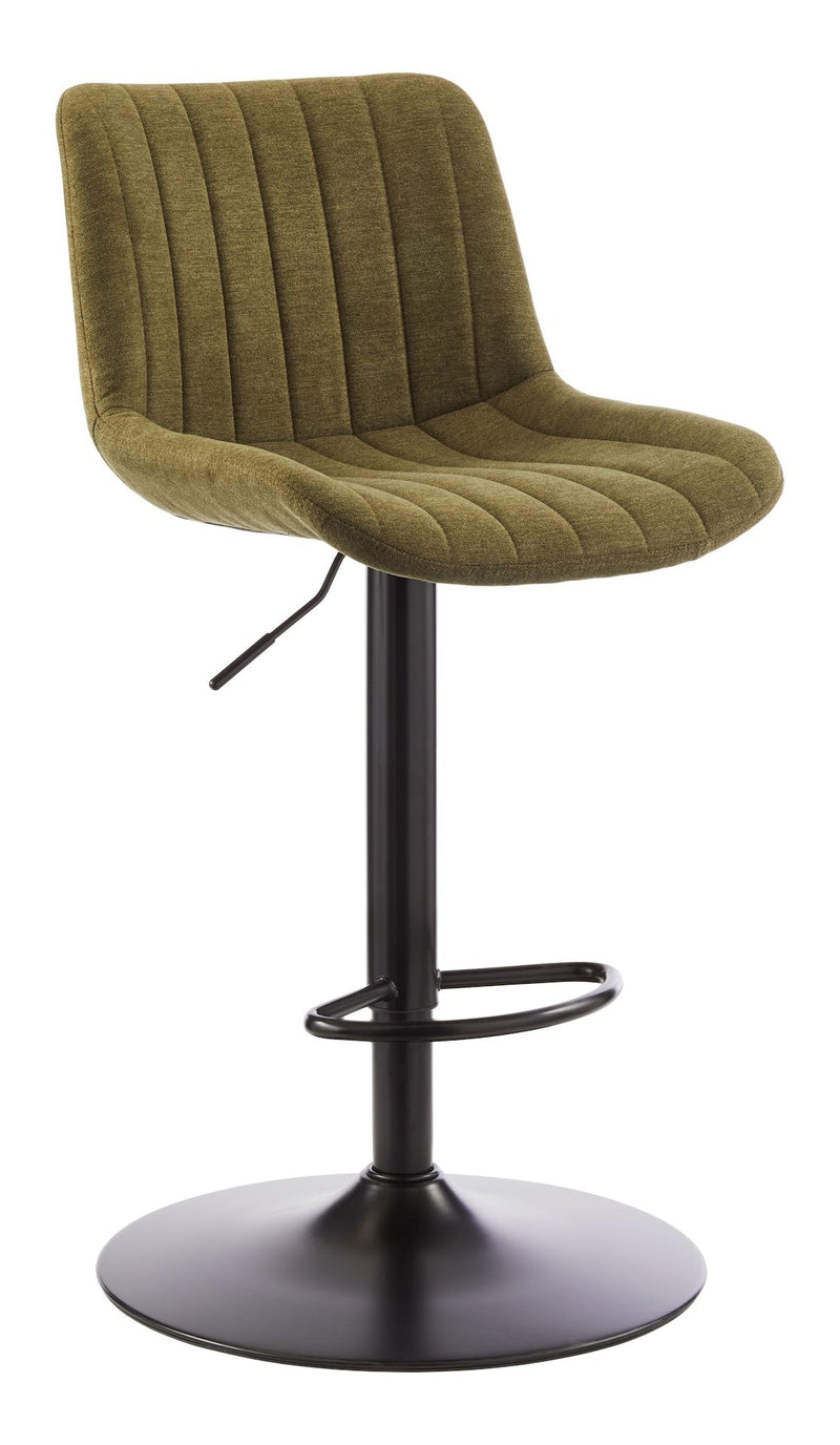 Rory Adjustable Height Gas-Lift Swivel Bar Stool, Green A6710