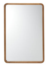 Springside Pearwood Rectangular Wall Mirror, Brown, 24 x 36-in
