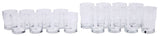Stacking Glassware Tumbler Set, 12 & 16 oz, 16-pc