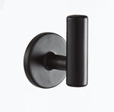 Stainless Steel Single Post Hooks, Black, 2-pk