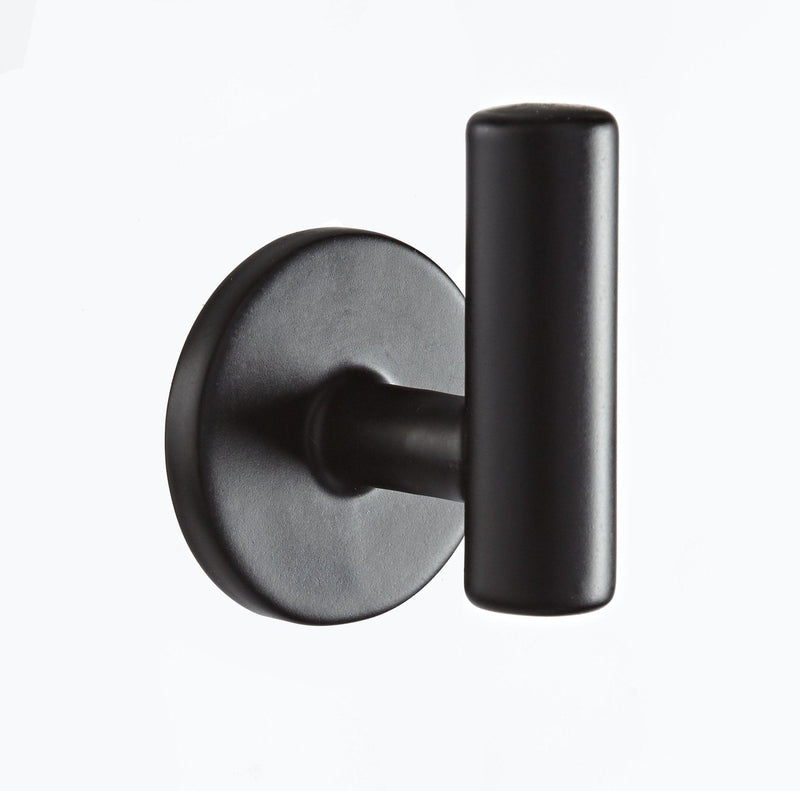 Stainless Steel Single Post Hooks, Black, 2-pk G4876